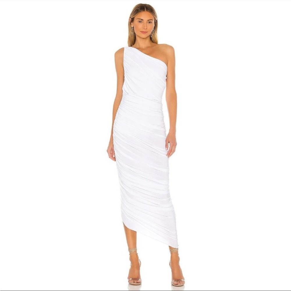 NWT Norma Kamali Diana dress in white
